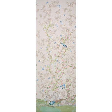 Schumacher Brighton Pavilion Panel Alabaster Wallpaper