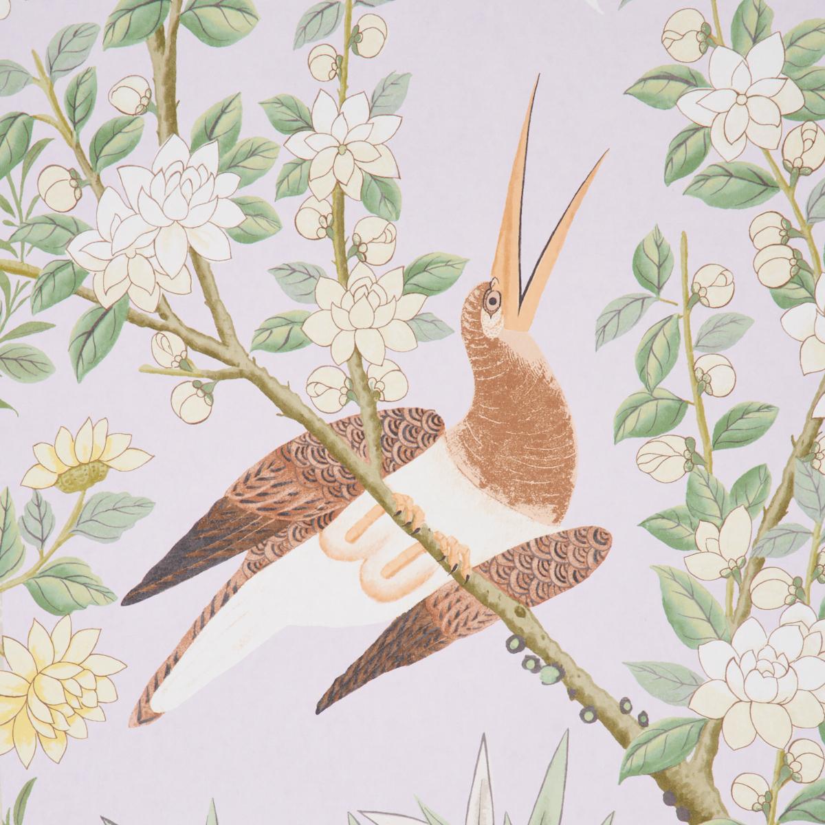 Schumacher Brighton Pavilion Panel Lilac Wallpaper