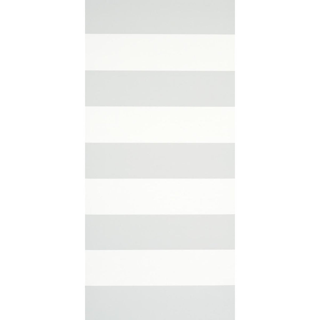 Schumacher Baxter Stripe Grey Wallpaper