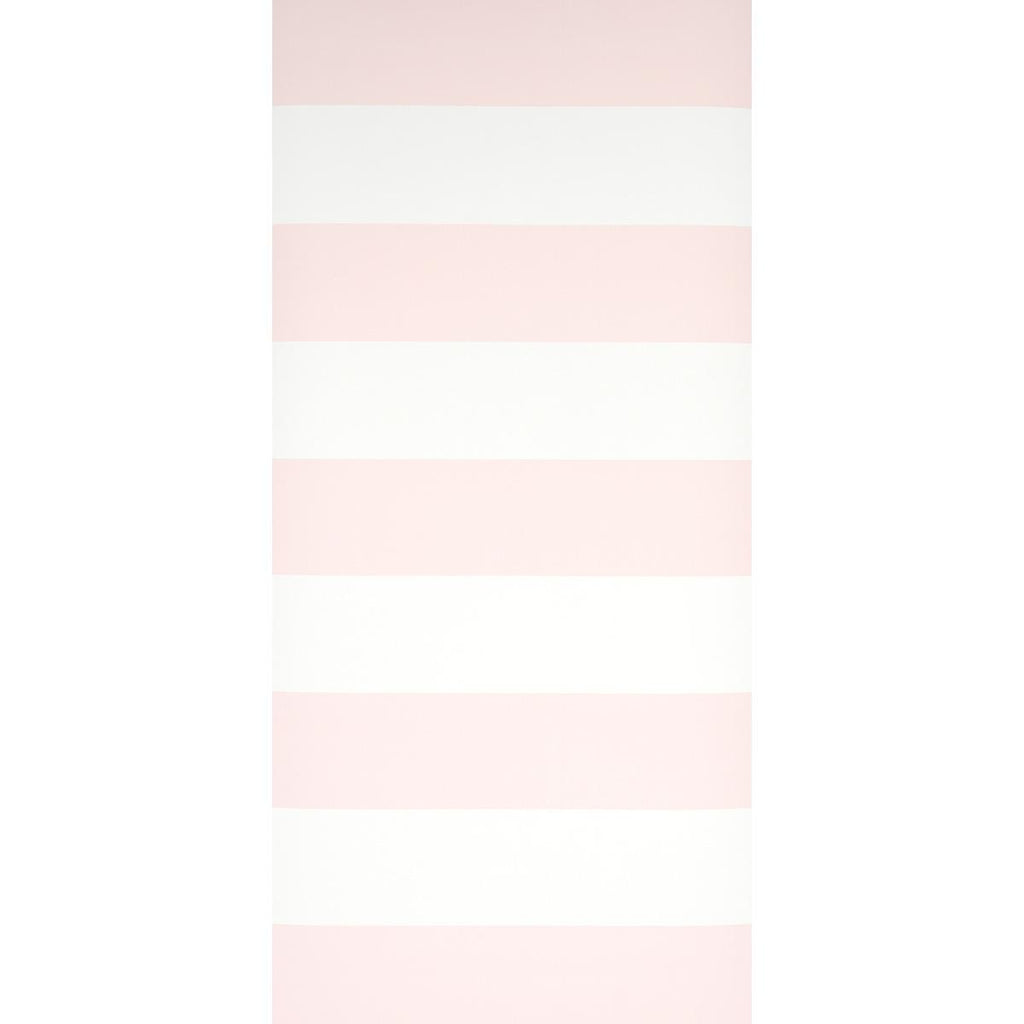 Schumacher Baxter Stripe Blush Wallpaper