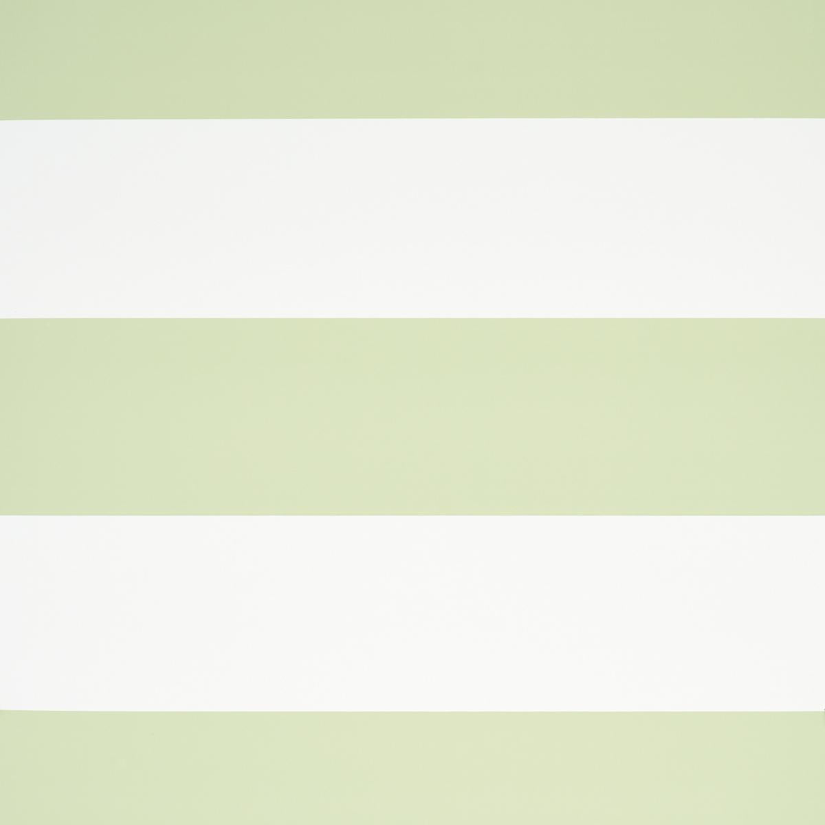 Schumacher Baxter Stripe Green Wallpaper