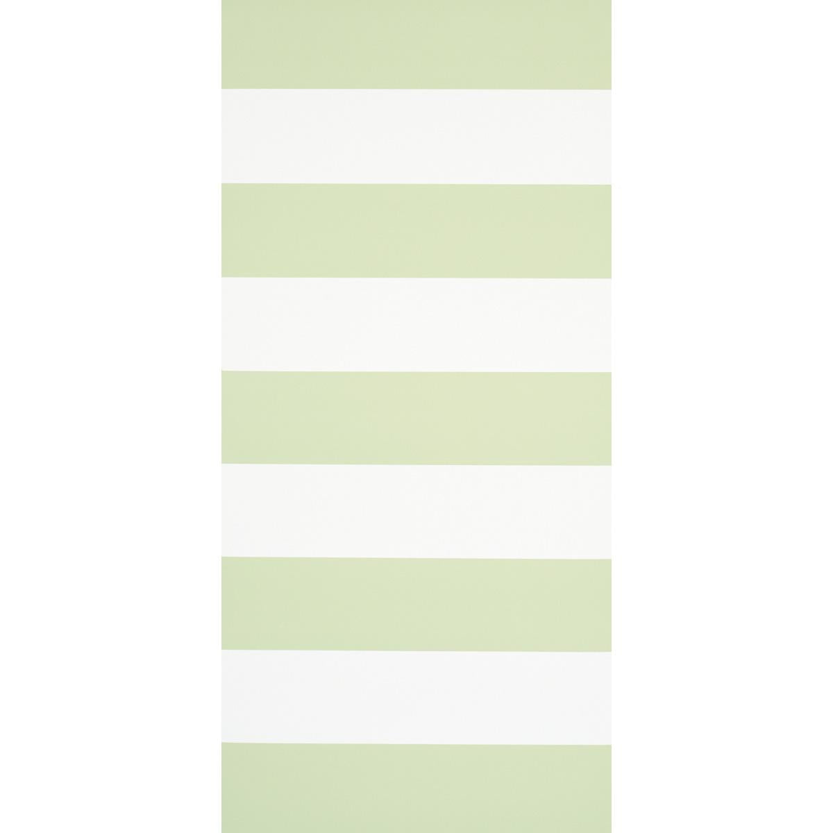 Schumacher Baxter Stripe Green Wallpaper