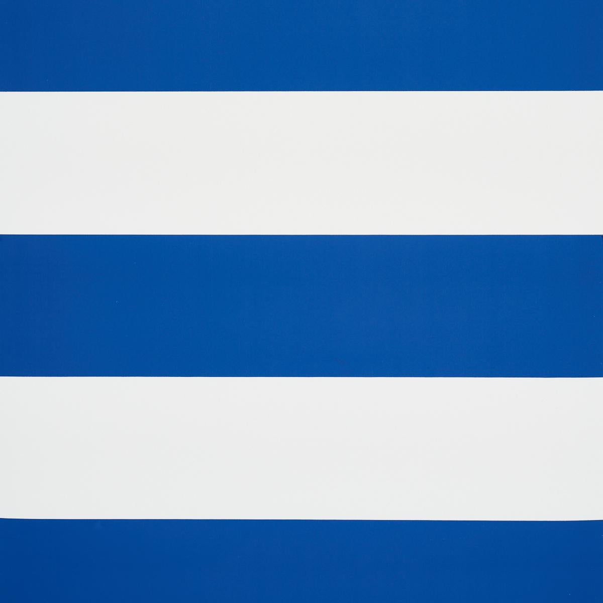 Schumacher Baxter Stripe Navy Wallpaper