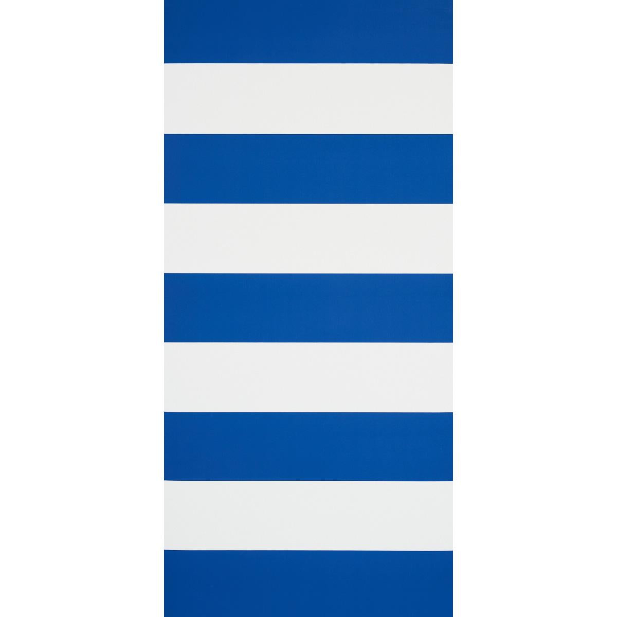 Schumacher Baxter Stripe Navy Wallpaper