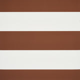 Schumacher Baxter Stripe Brown Wallpaper