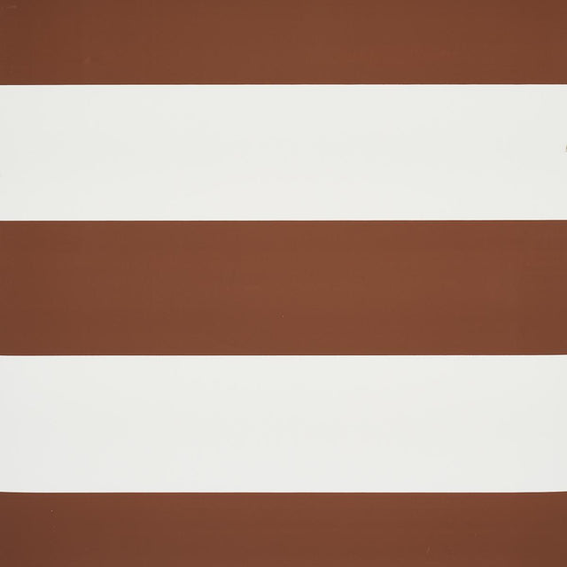 Schumacher Baxter Stripe Brown Wallpaper