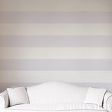 Schumacher Baxter Stripe Lilac Wallpaper