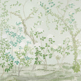 Schumacher Madame De Pompadour Panel Set Green Wallpaper