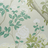 Schumacher Madame De Pompadour Panel Set Green Wallpaper