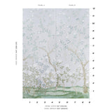 Schumacher Madame De Pompadour Panel Set Grey Wallpaper