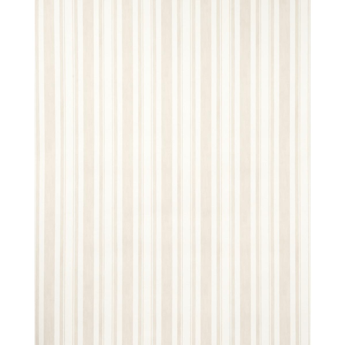 Schumacher Villa Stripe Light Neutral Wallpaper