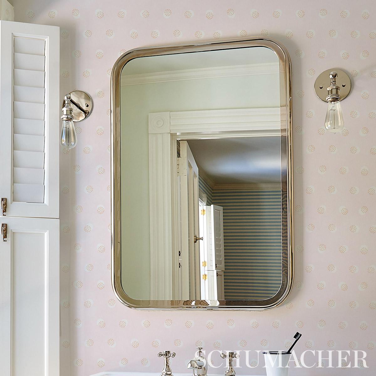 Schumacher Taylor Pink Wallpaper