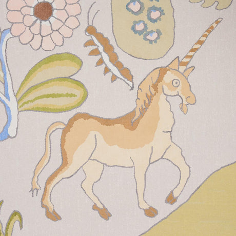 Schumacher Chaucer'S Forest Panel Set Alabaster Wallpaper