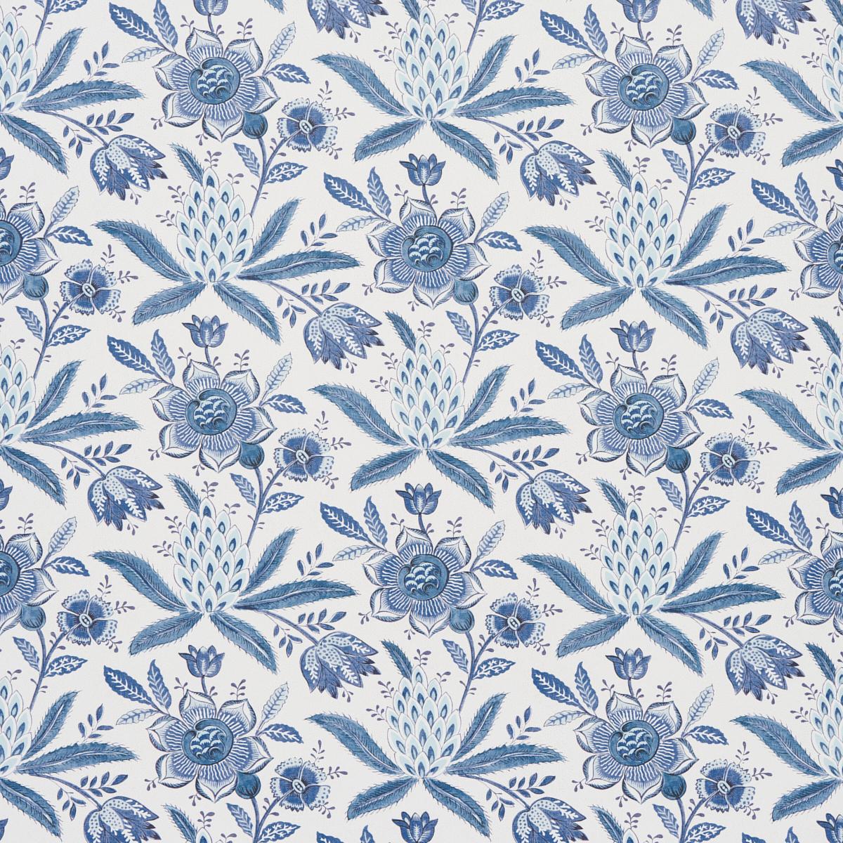 Schumacher Lafayette Botanical Cornflower Wallpaper