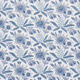 Schumacher Lafayette Botanical Cornflower Wallpaper