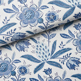 Schumacher Lafayette Botanical Cornflower Wallpaper