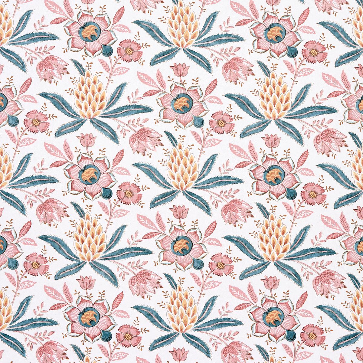 Schumacher Lafayette Botanical Rosso Antico Wallpaper