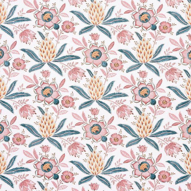 Schumacher Lafayette Botanical Rosso Antico Wallpaper