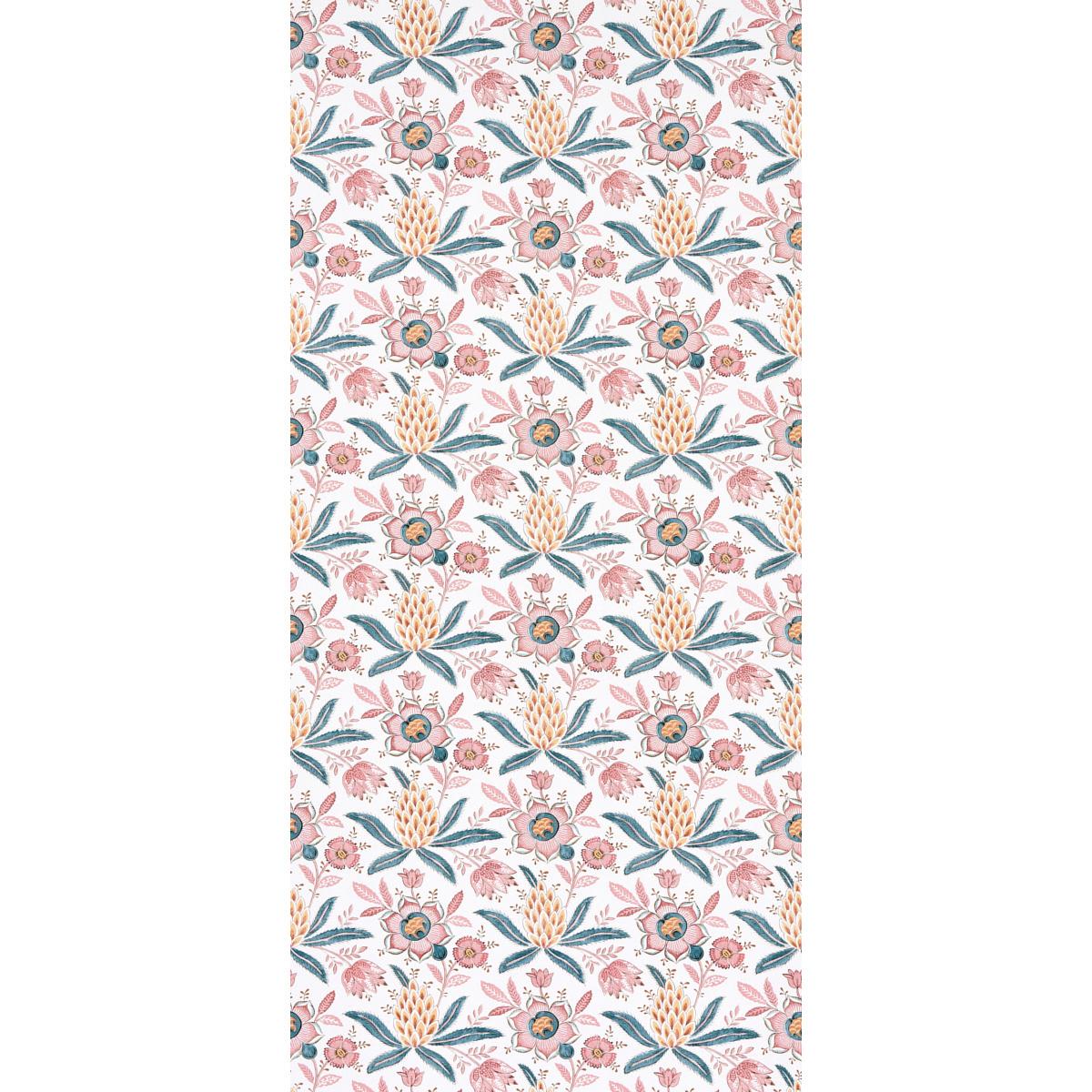 Schumacher Lafayette Botanical Rosso Antico Wallpaper