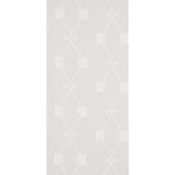 Schumacher Nicolette White On Grey Wallpaper