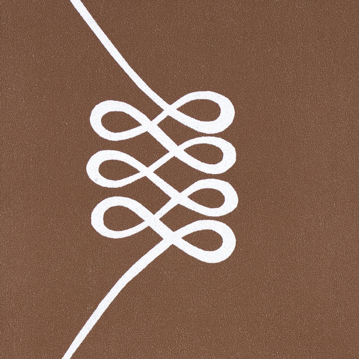 Schumacher Nicolette Silver On Brown Wallpaper