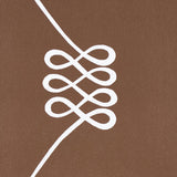 Schumacher Nicolette Silver On Brown Wallpaper