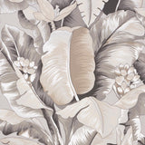 Schumacher Botanico Metallic Platinum Wallpaper