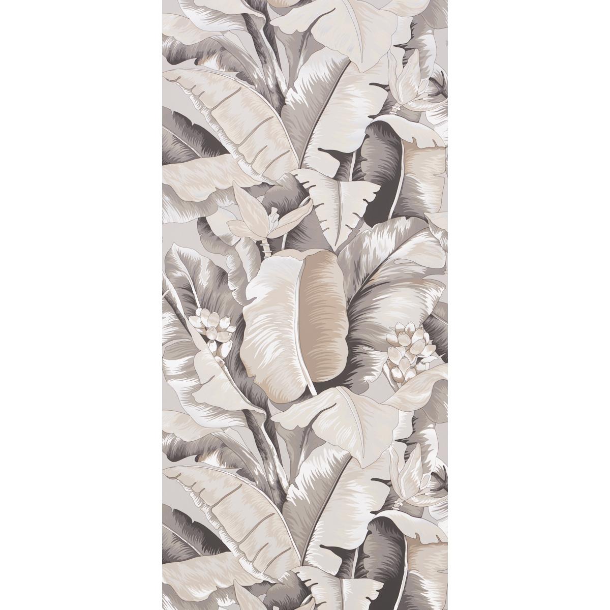 Schumacher Botanico Metallic Platinum Wallpaper