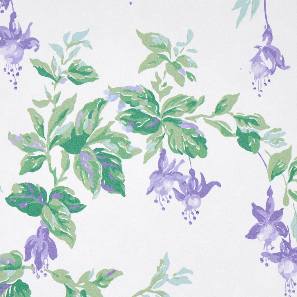 Schumacher Garden Gate Violet Wallpaper