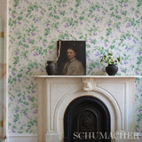 Schumacher Garden Gate Violet Wallpaper