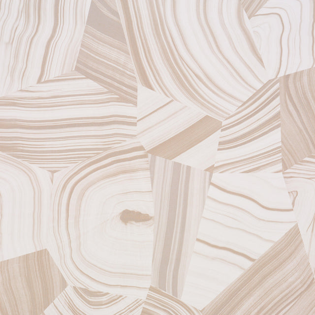 Schumacher Agate Slice Light Neutral Wallpaper