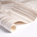 Schumacher Agate Slice Light Neutral Wallpaper