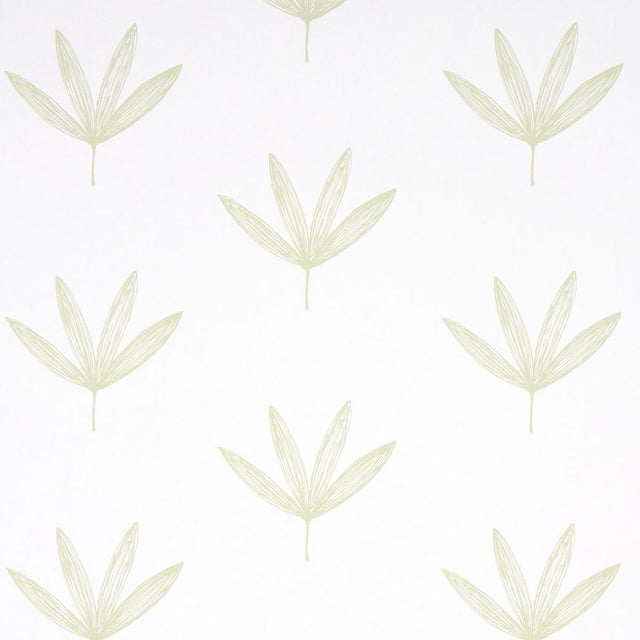 Schumacher Rue Green Wallpaper