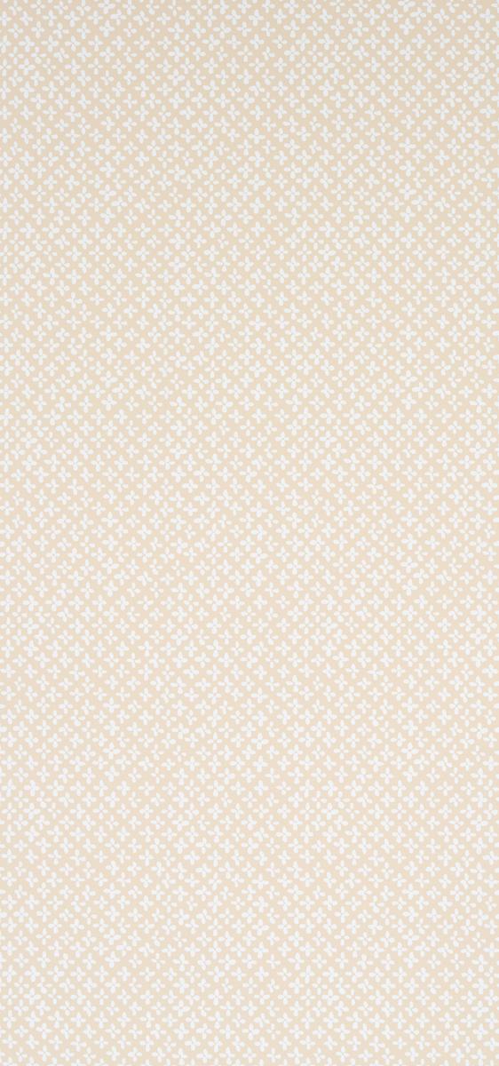 Schumacher Emerson Ivory On Beige Wallpaper