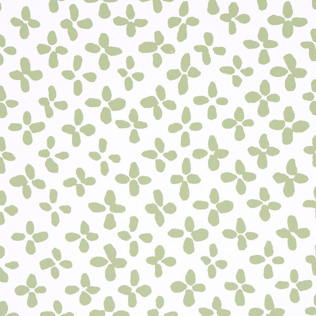 Schumacher Emerson Green On Ivory Wallpaper