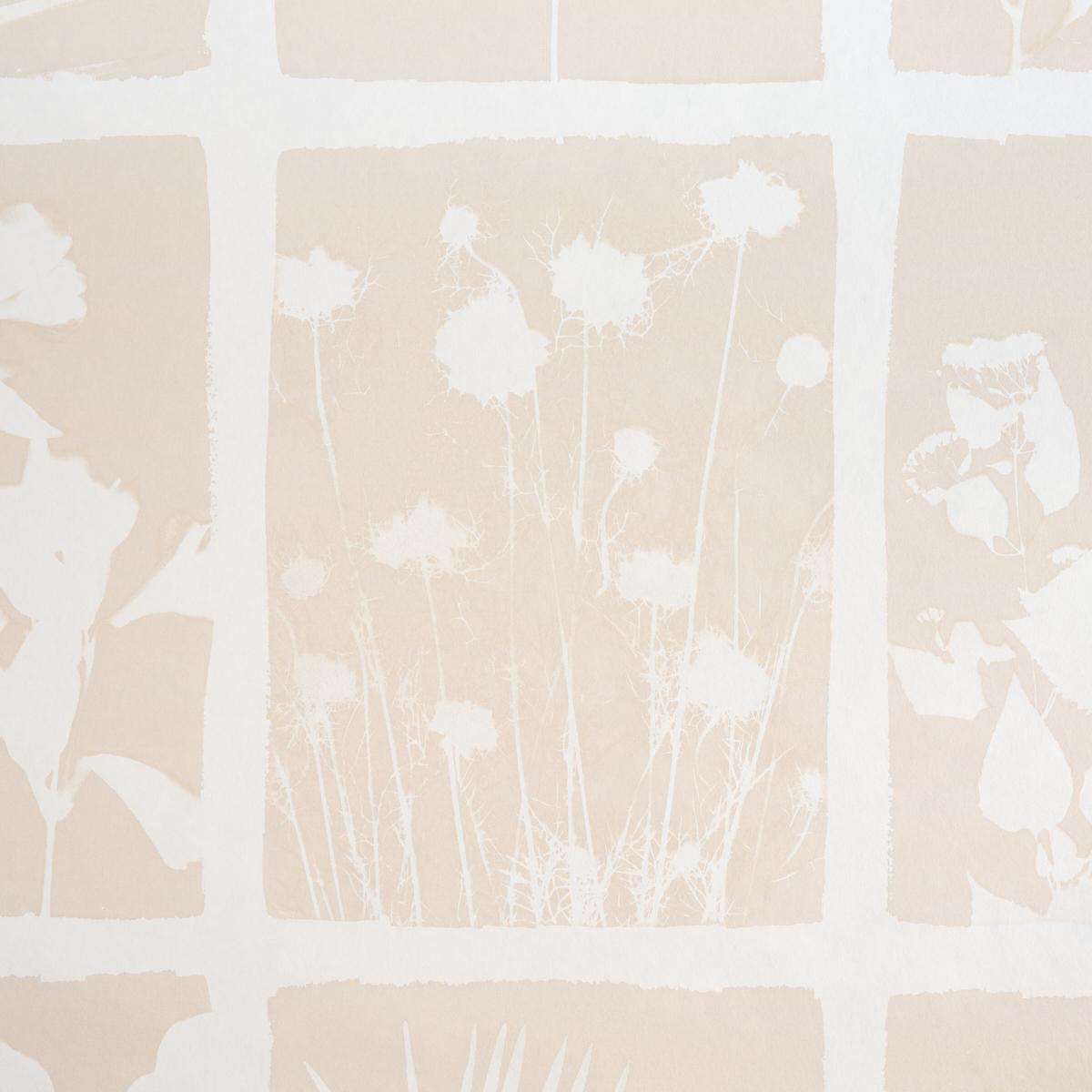 Schumacher Cyanotype Panel Natural Wallpaper