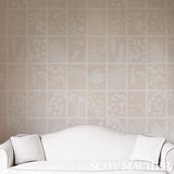 Schumacher Cyanotype Panel Natural Wallpaper