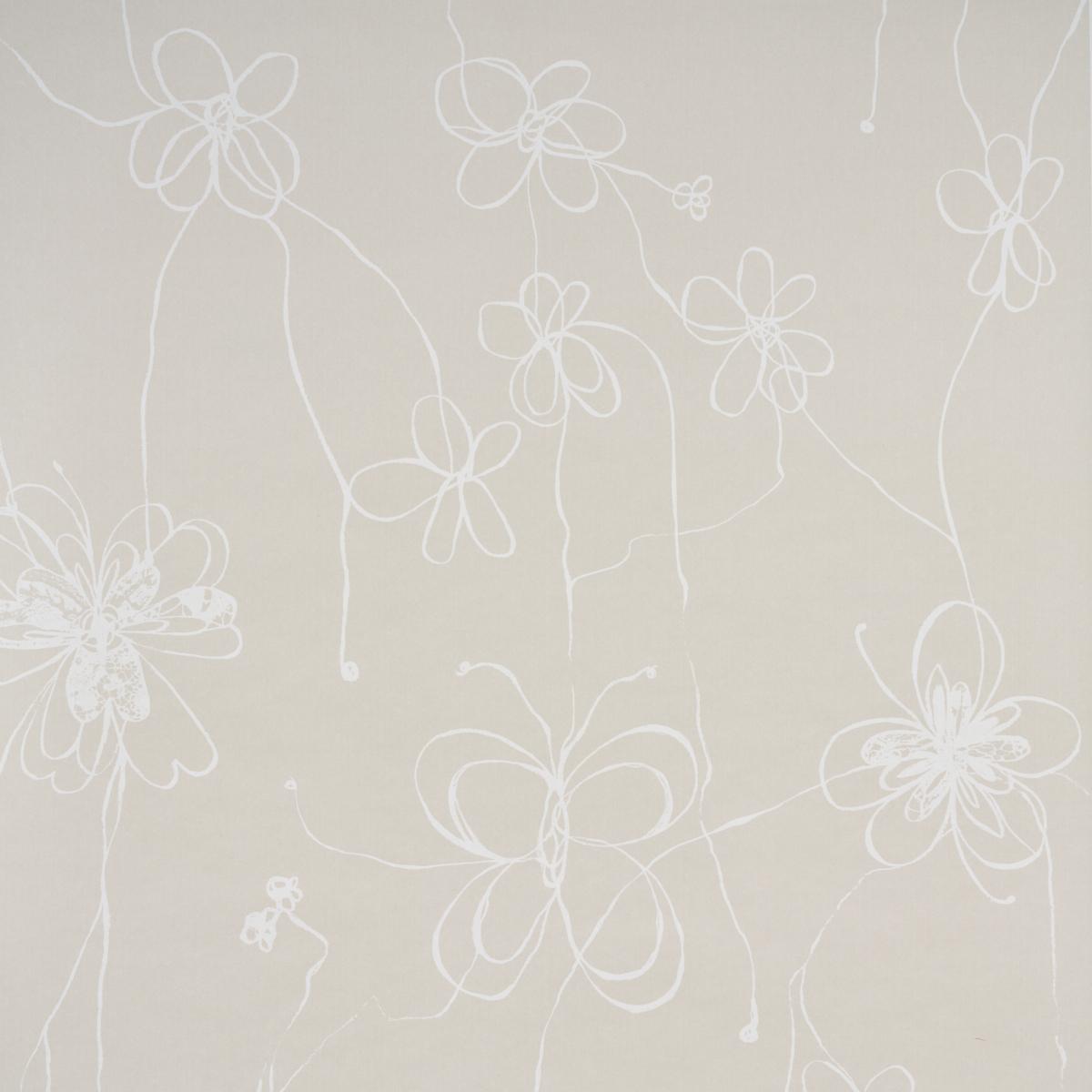 Schumacher Come Back As A Flower Light Neutral Wallpaper
