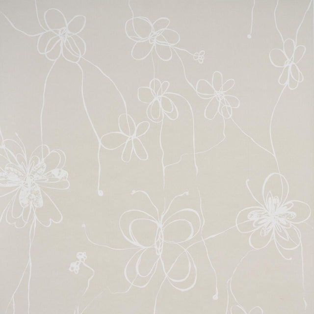 Schumacher Come Back As A Flower Light Neutral Wallpaper
