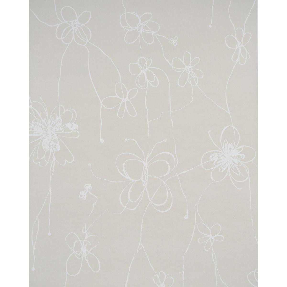 Schumacher Come Back As A Flower Light Neutral Wallpaper
