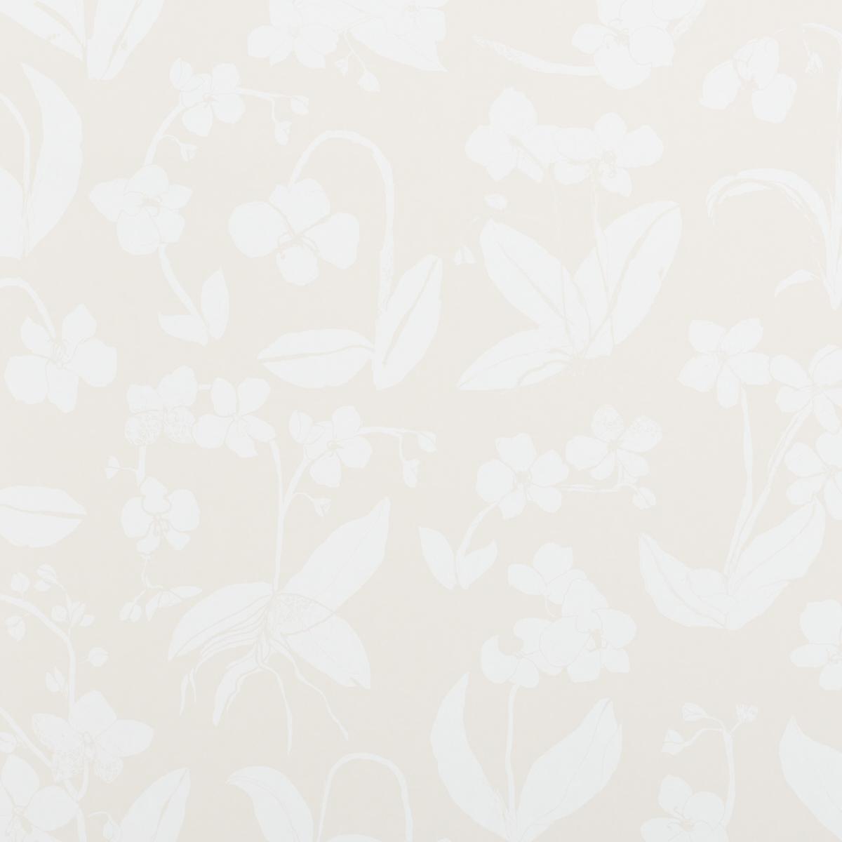 Schumacher Orchids Have Dreams Light Neutral Wallpaper