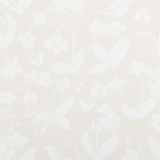 Schumacher Orchids Have Dreams Light Neutral Wallpaper