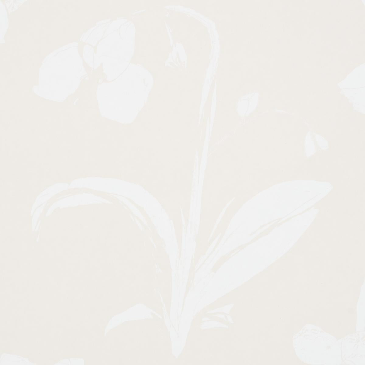 Schumacher Orchids Have Dreams Light Neutral Wallpaper