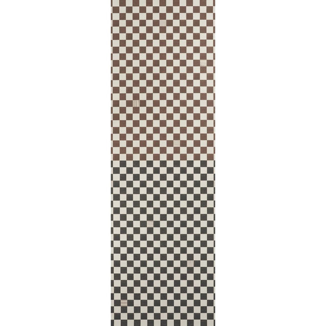 Schumacher Backdrop X Schumacher Gambit Panel Cocoa & Charcoal Wallpaper
