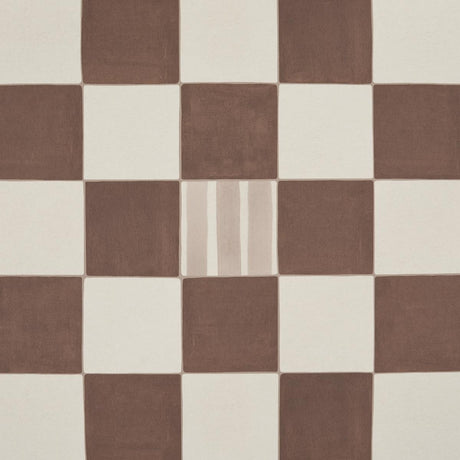 Schumacher Backdrop X Schumacher Gambit Panel Cocoa & Charcoal Wallpaper