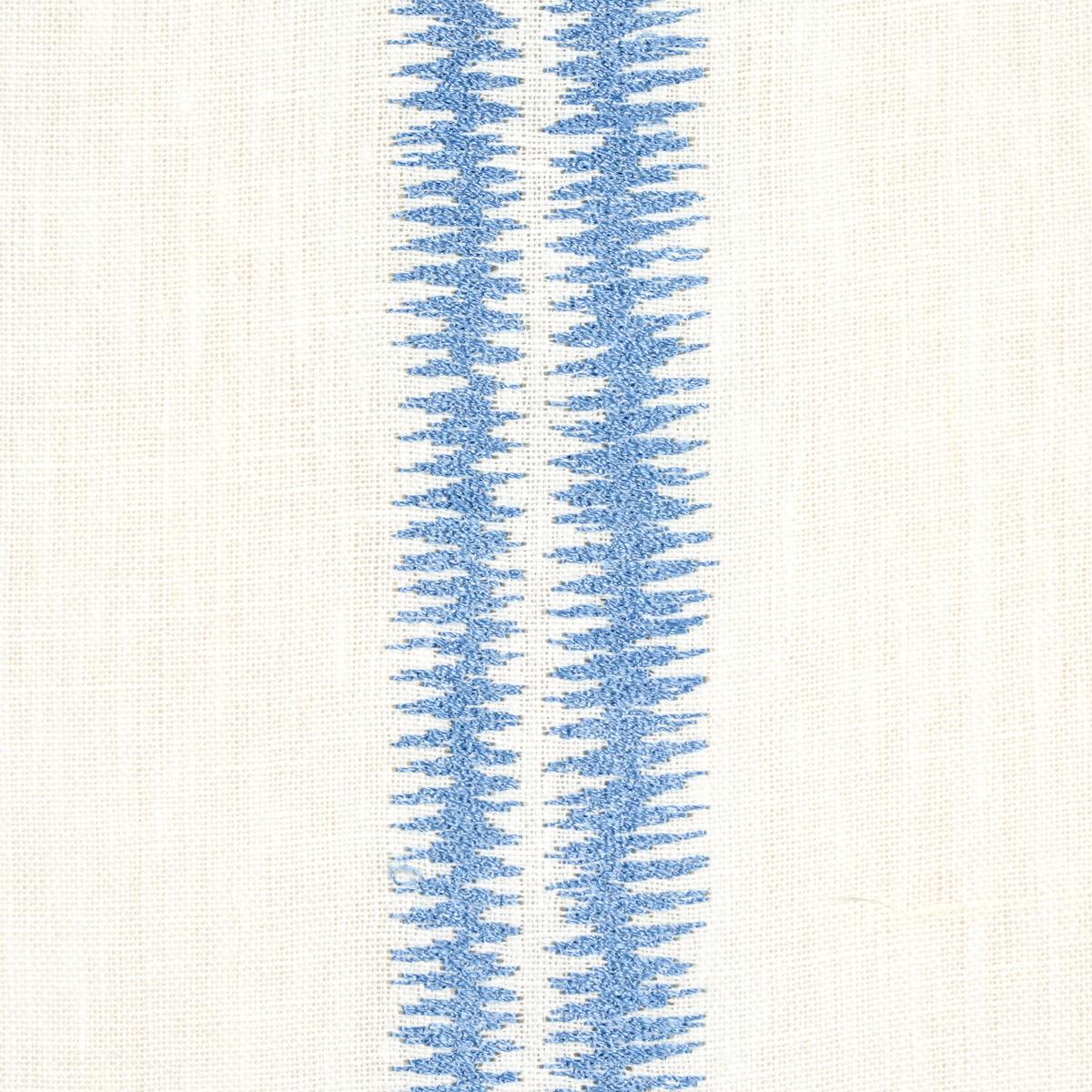 Schumacher Paloma Embroidery Chambray Fabric