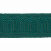 Schumacher Arches Embroidered Tape Medium Emerald Trim