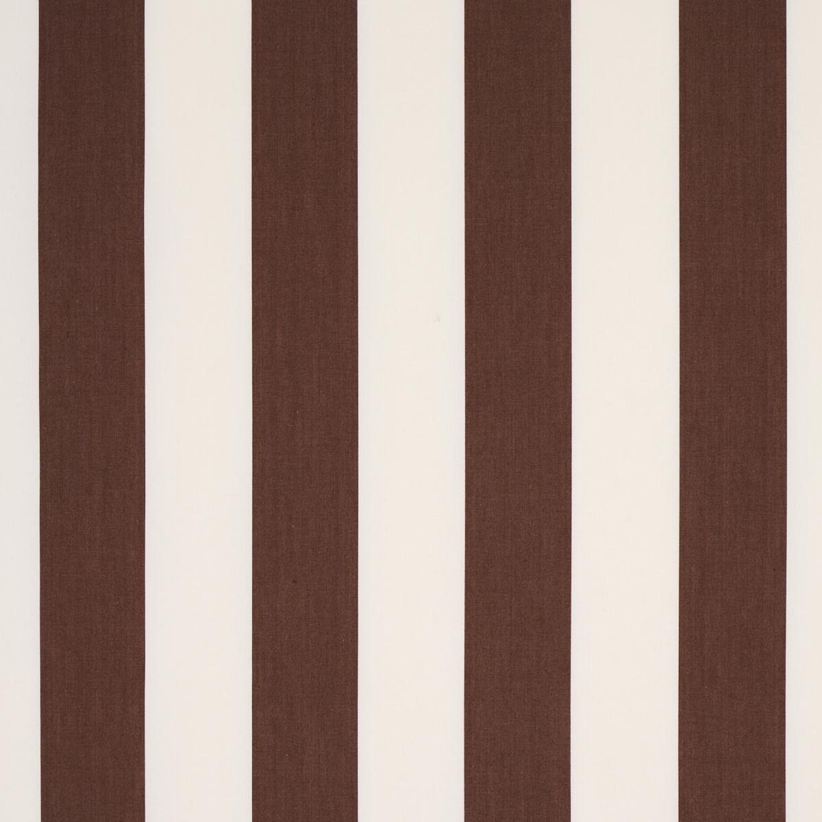 Schumacher James Stripe Brown Fabric