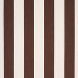 Schumacher James Stripe Brown Fabric