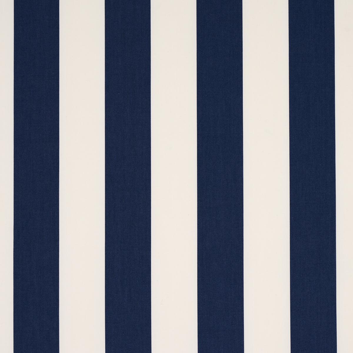 Schumacher James Stripe Navy Fabric